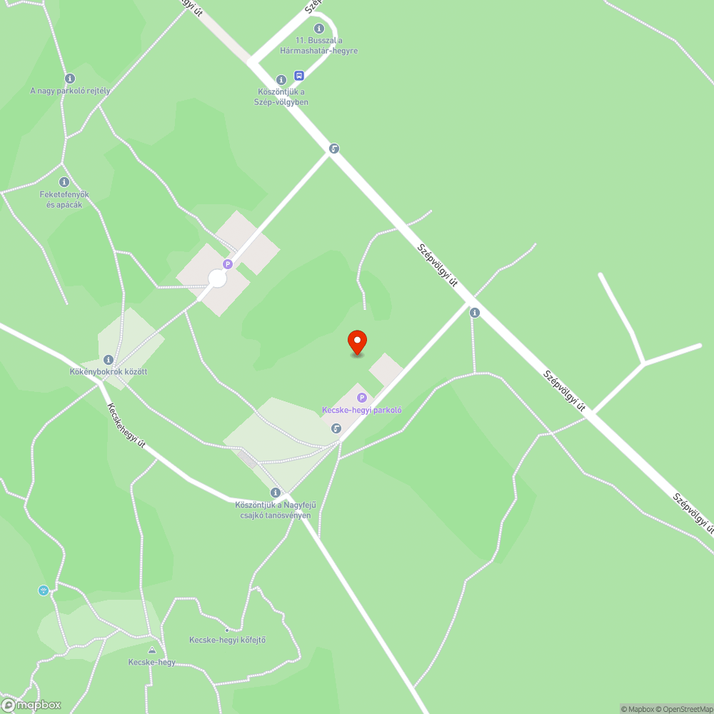 Kommunális hulladékhegy a Kecske-hegyi parkolóban bejelentés helye