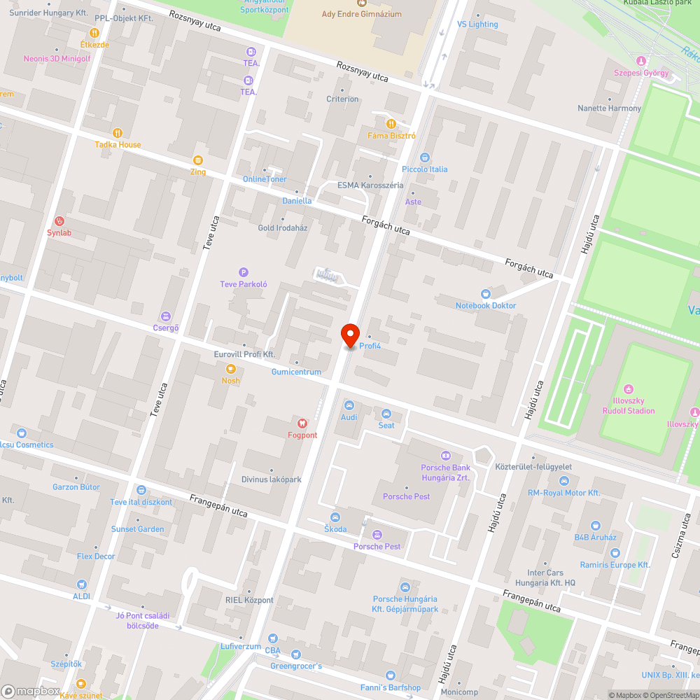 Elhanyagolt buszmegálló XIII. kerületben bejelentés helye