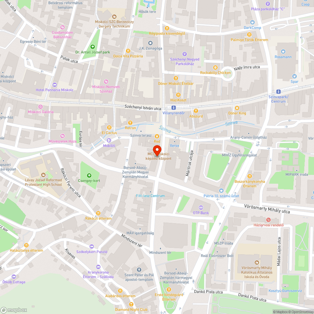 Törött szélű aknafedő bejelentés helye