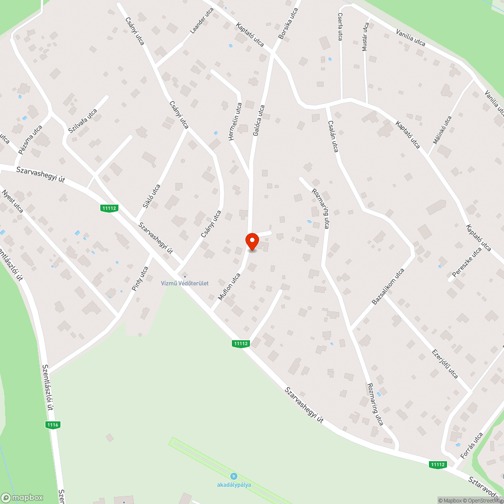 Besüllyedt, összetört utca bejelentés helye