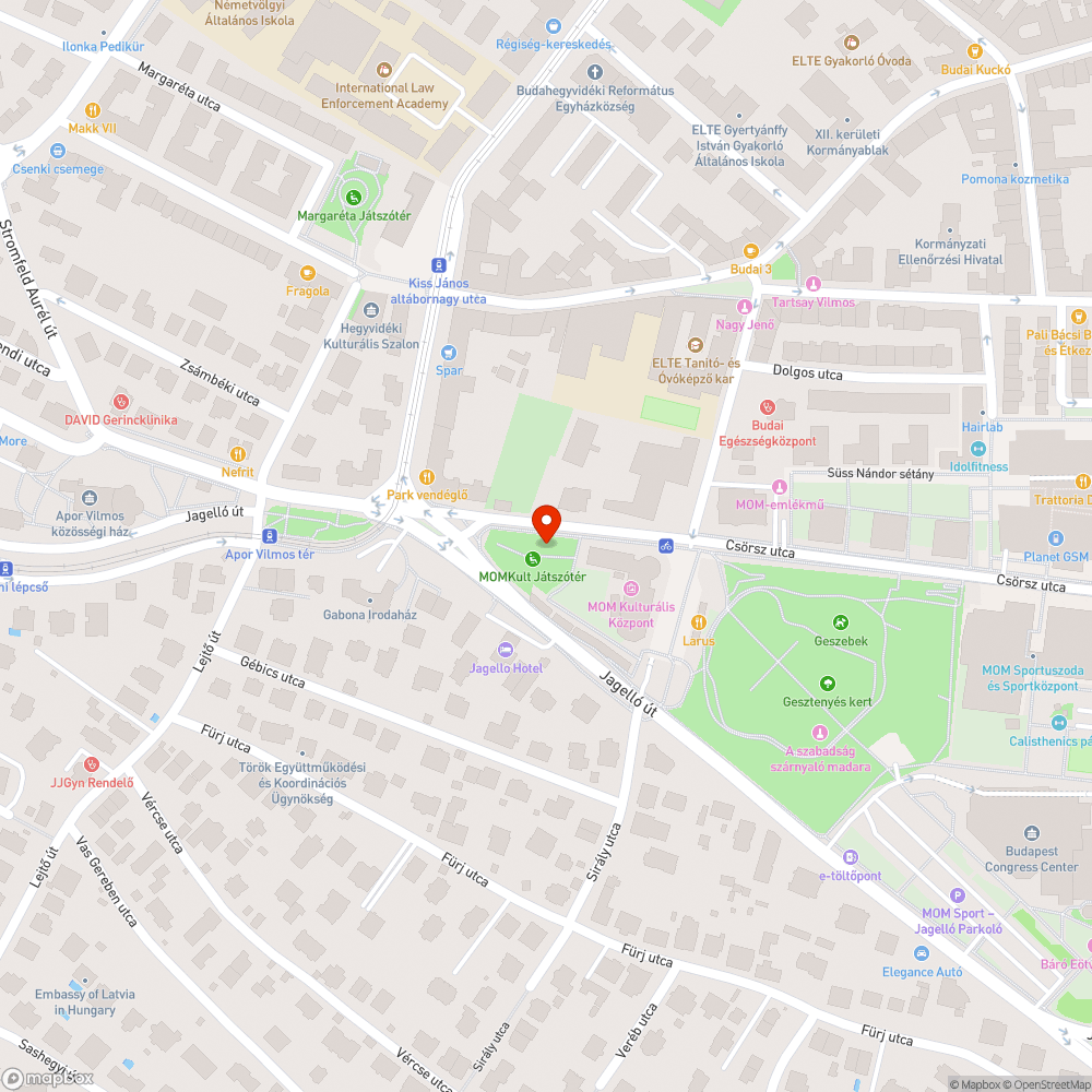 Leszakadt mászóka bejelentés helye