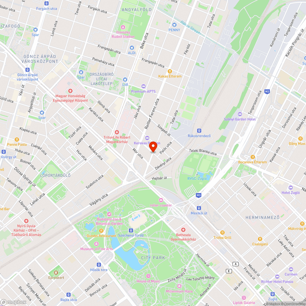 Félig letört faág az úttest felett bejelentés helye