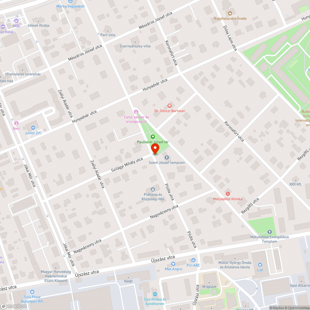 Üres fahely bejelentés helye