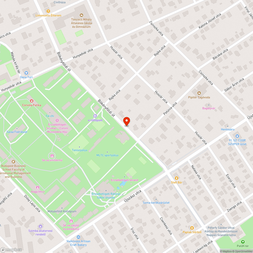 Elszáradt fa bejelentés helye