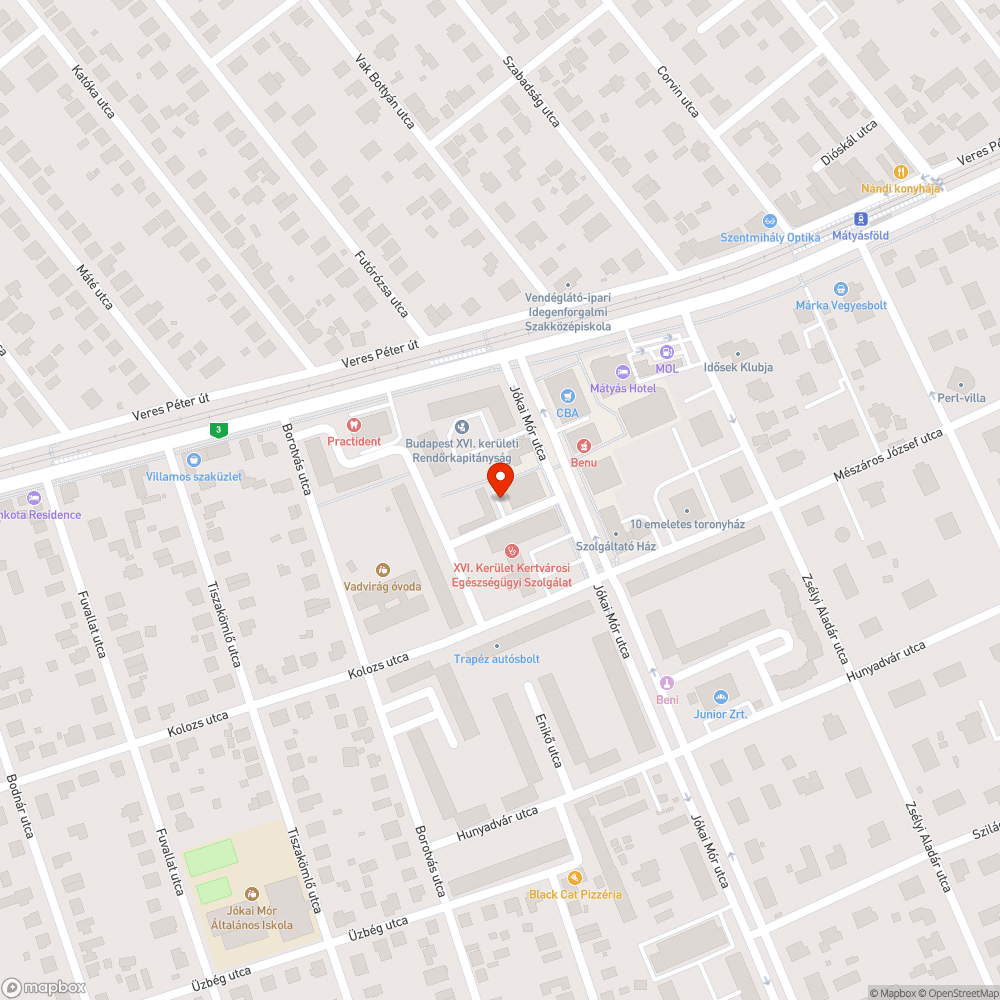 Kijelölt parkolósávot kérünk bejelentés helye