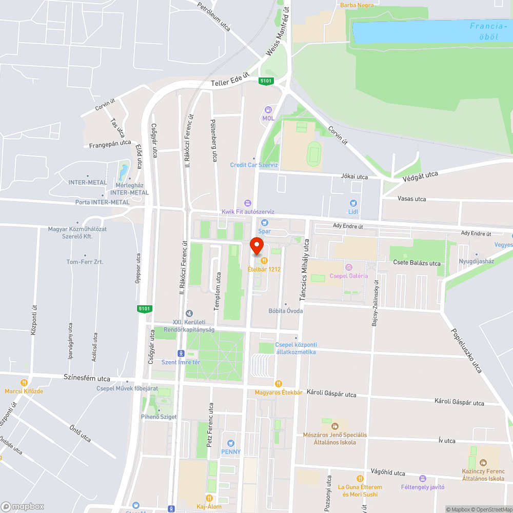 Kifeküdt korlát bejelentés helye