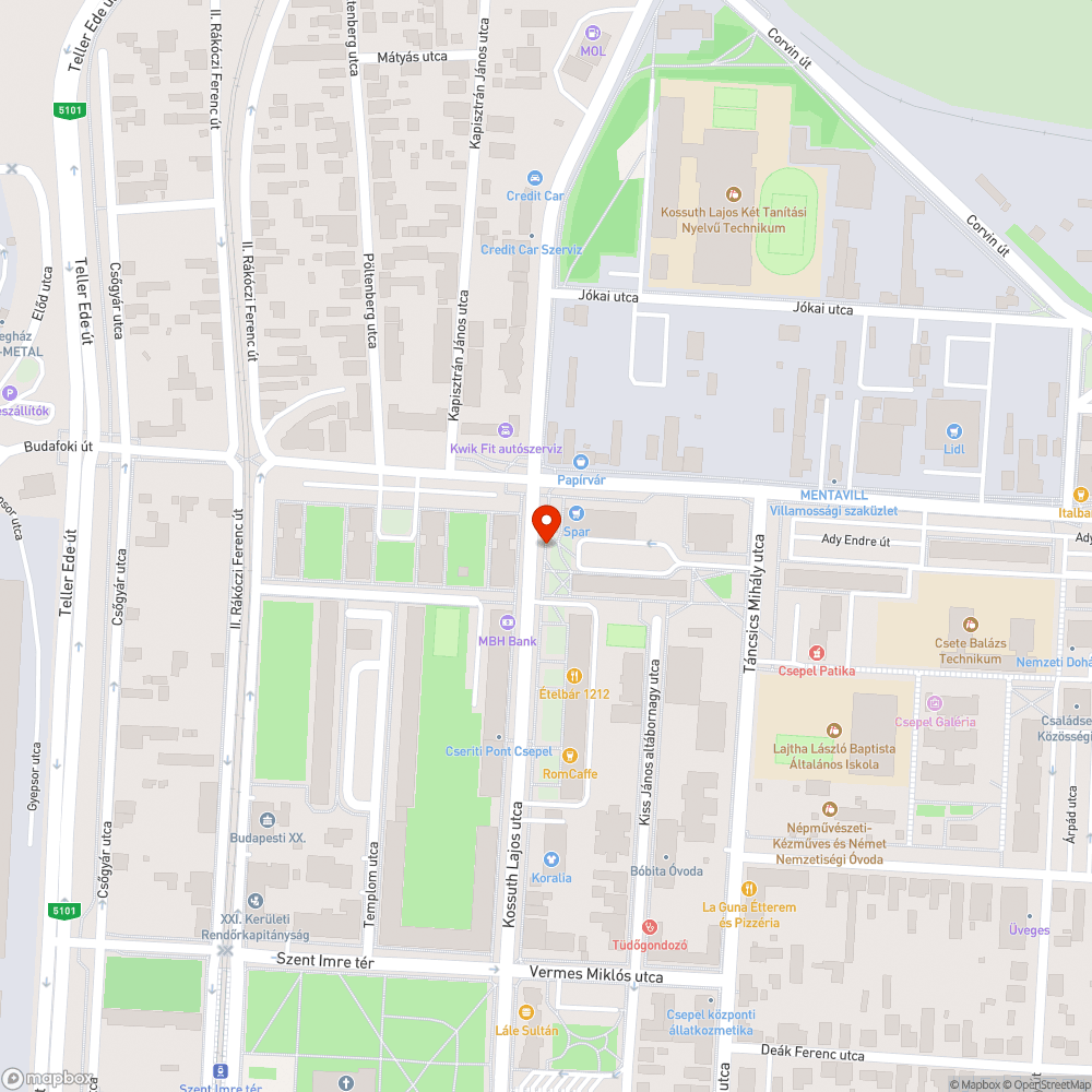 Gödör a járda mellett a fűben bejelentés helye