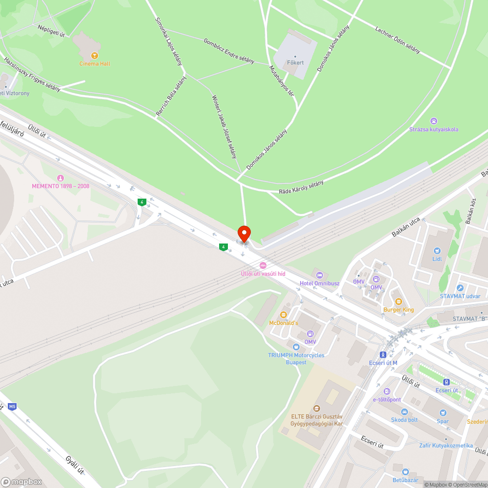 Kerékpár átvezetés hiánya bejelentés helye