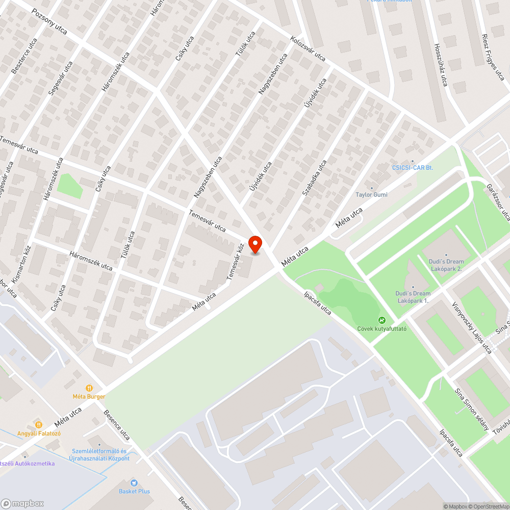 Eldugult csatornarács bejelentés helye