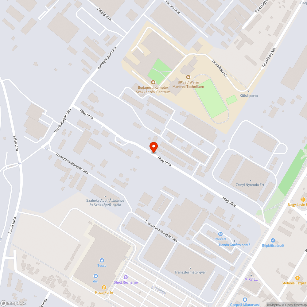 Hiányzó csatornafedél bejelentés helye