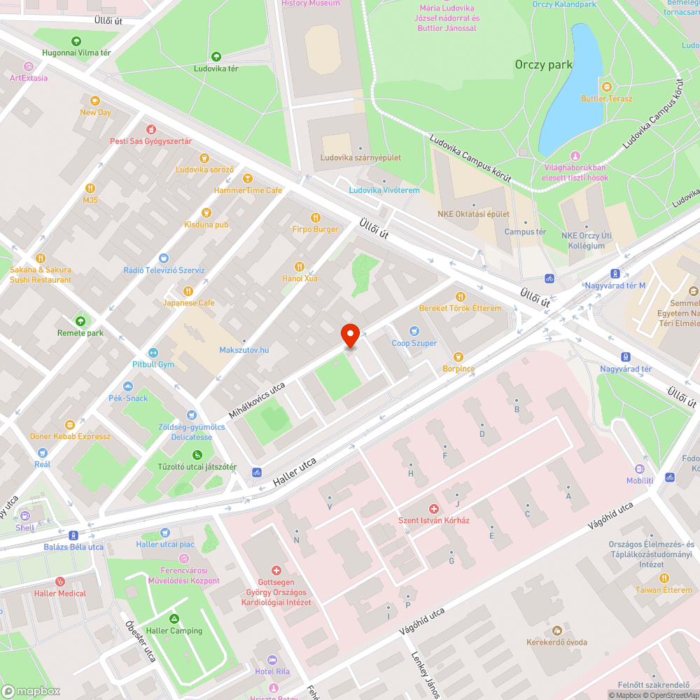 Graffitik a Mihálkovics utca vízműház falán bejelentés helye