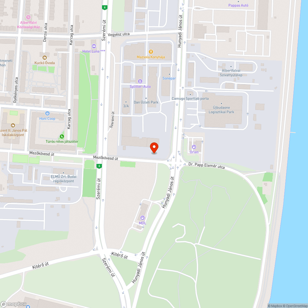 Balesetveszély a Mezőkövesd úti gyalog- és kerékpárúton bejelentés helye