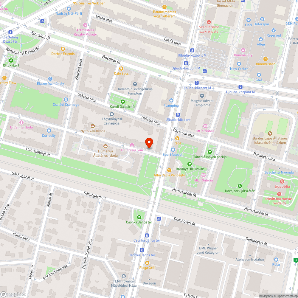 Méret alatti járda a Kanizsai utcában bejelentés helye