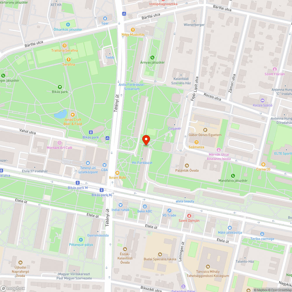 Éjszaka járda láthatatlan bejelentés helye