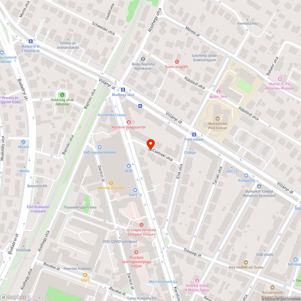 Balesetveszélyes járda bejelentés helye