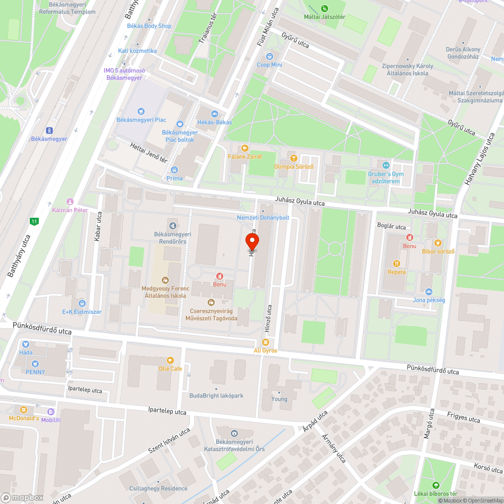 Rengeteg a kavics és sár az úton bejelentés helye