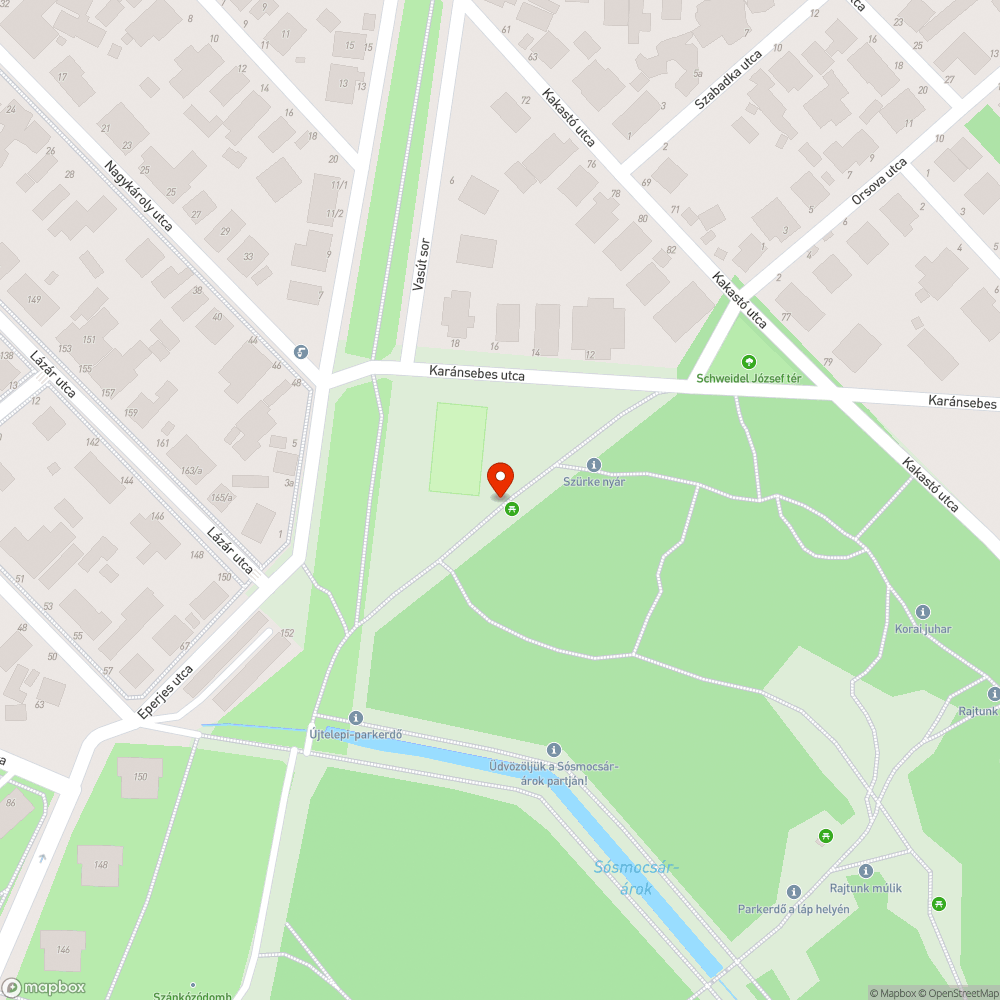 Padra logó fa bejelentés helye