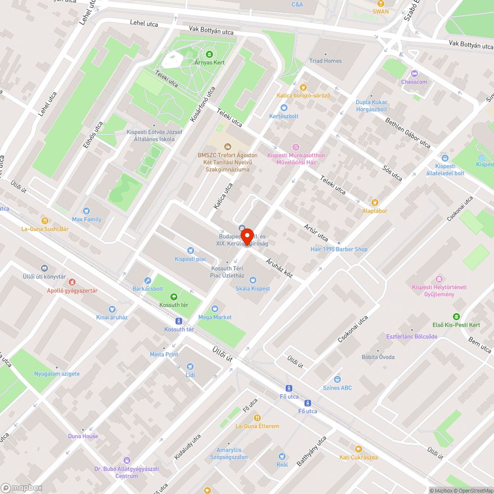 Elfordult behajtani tilos bejelentés helye