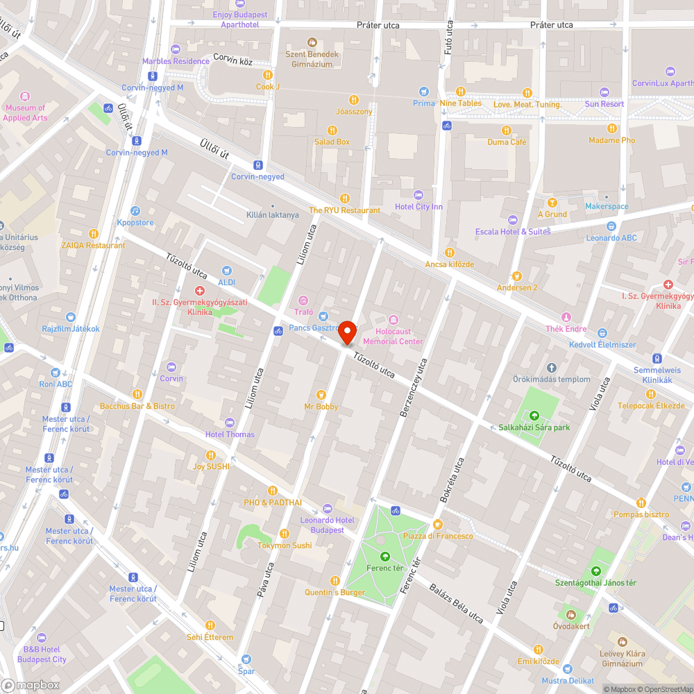 Kidöntött poller bejelentés helye