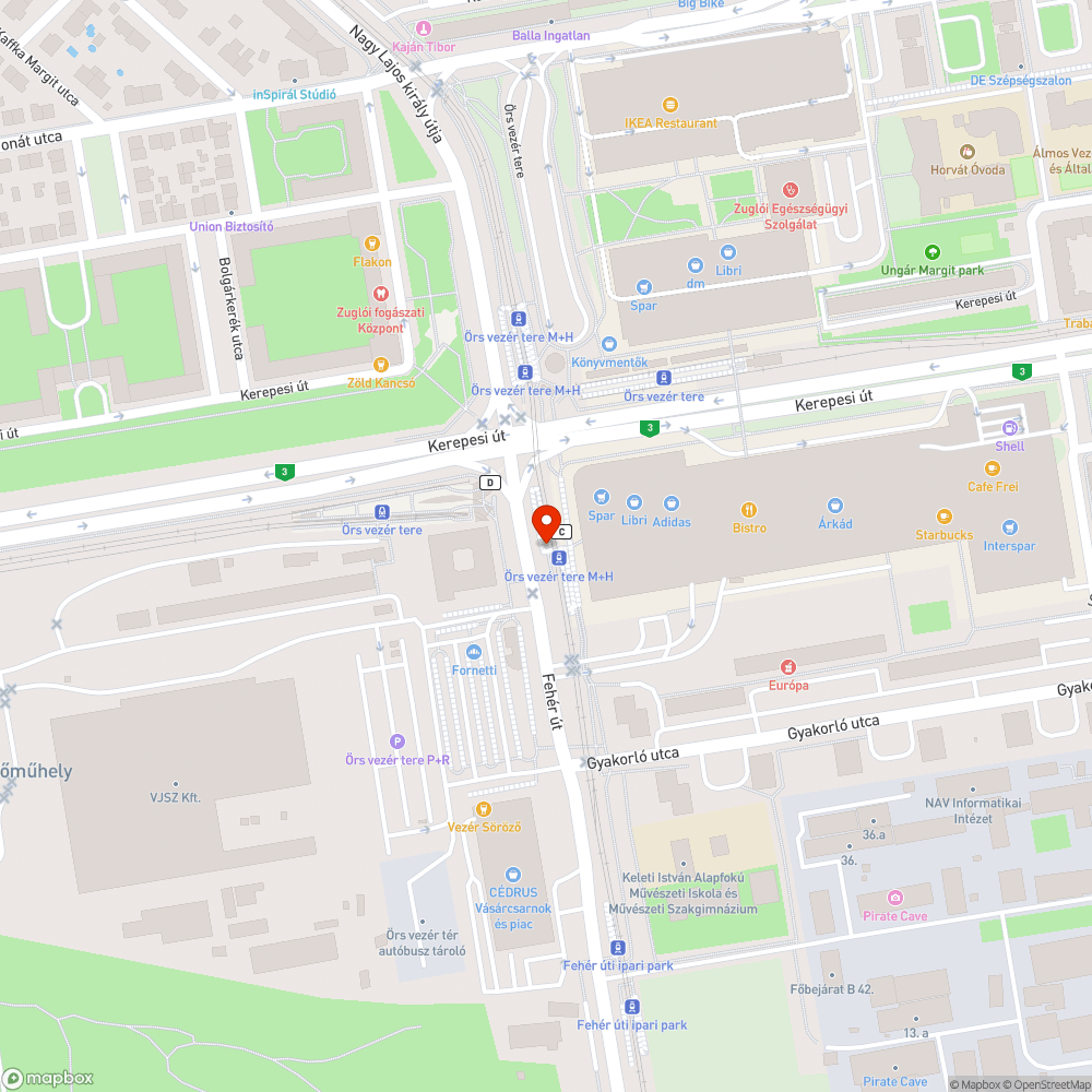 Sérült és leszakadt tábla bejelentés helye