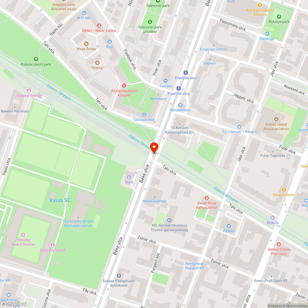 Problémás átkelőhely bejelentés helye