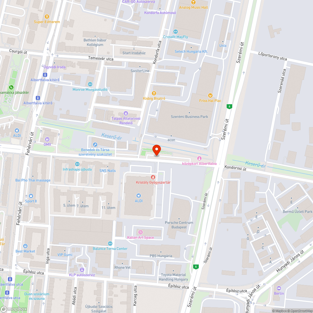 Szabálytalan parkolás - Kondorosi út bejelentés helye