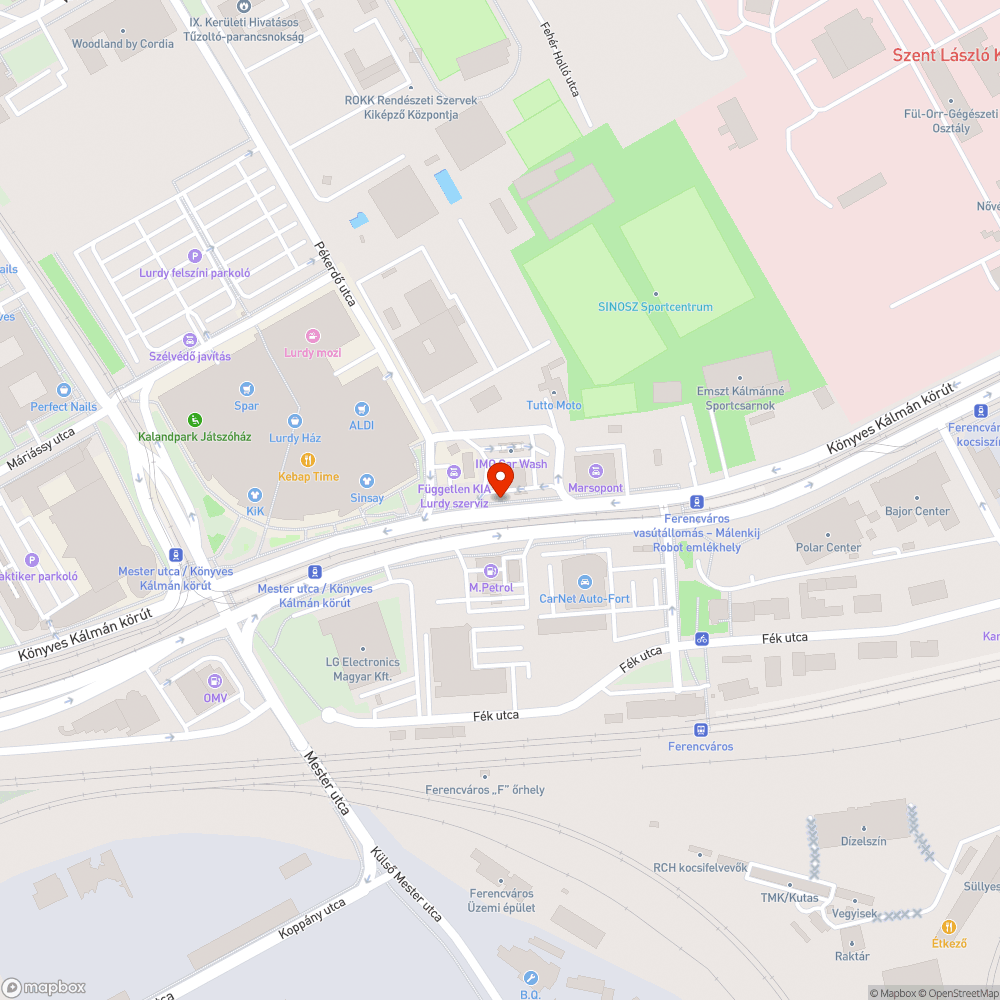 Kerékpárút állapota a Könyves Kálmán körúton bejelentés helye