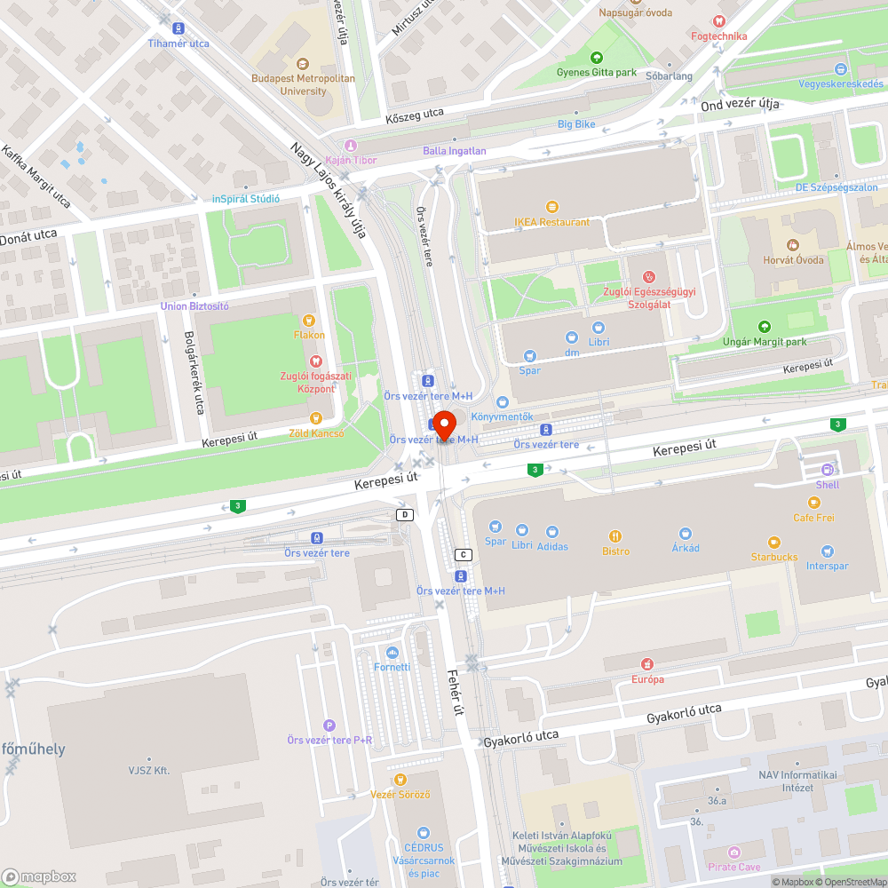 Eltorlaszolt zebra bejelentés helye