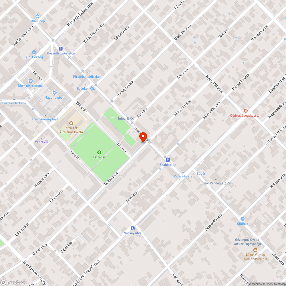 Roncs autó bejelentés helye