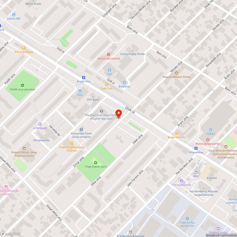 Folyamatosan lehulló ágak/gallyak bejelentés helye