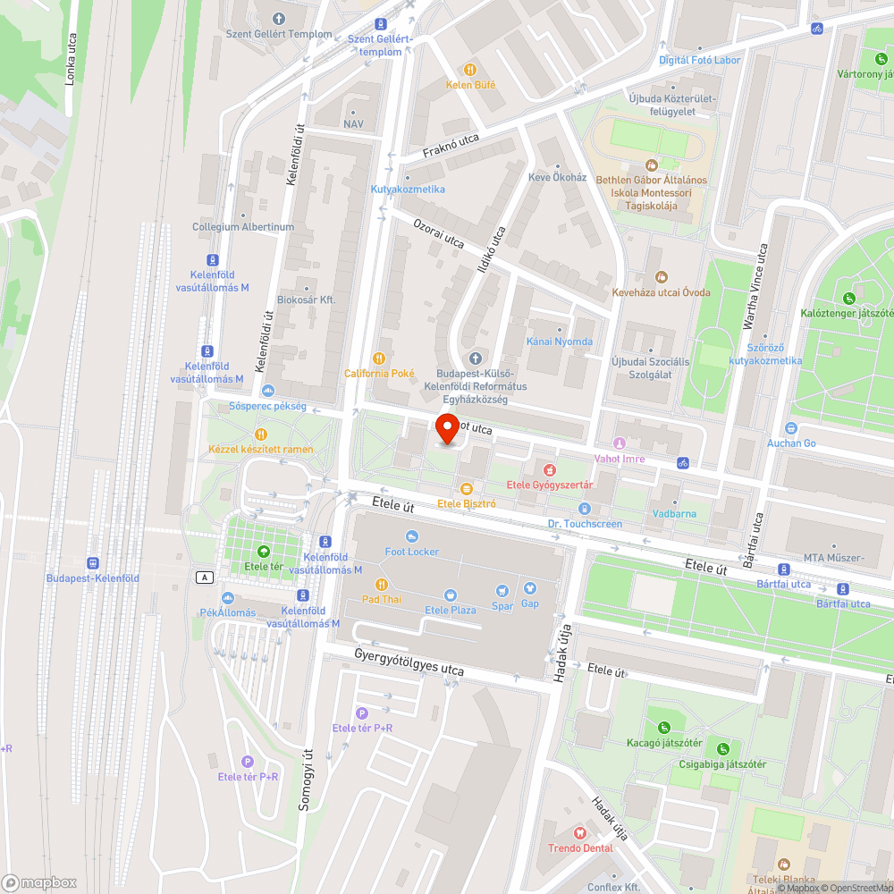 Elszáradt faág bejelentés helye