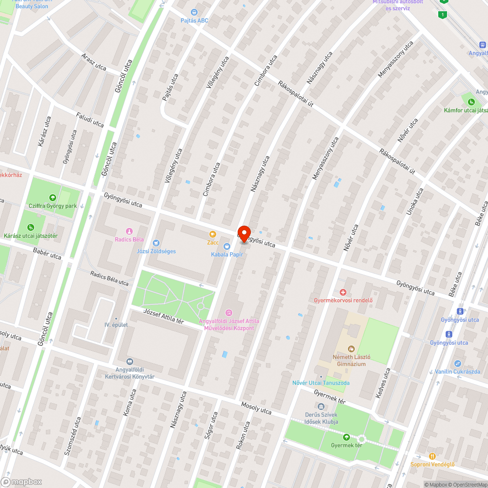 Kiszáradt facsemete bejelentés helye