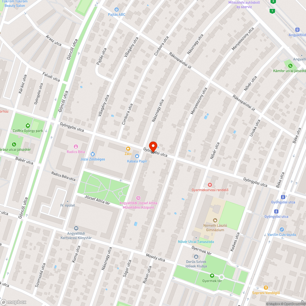 Kiszáradt facsemete bejelentés helye