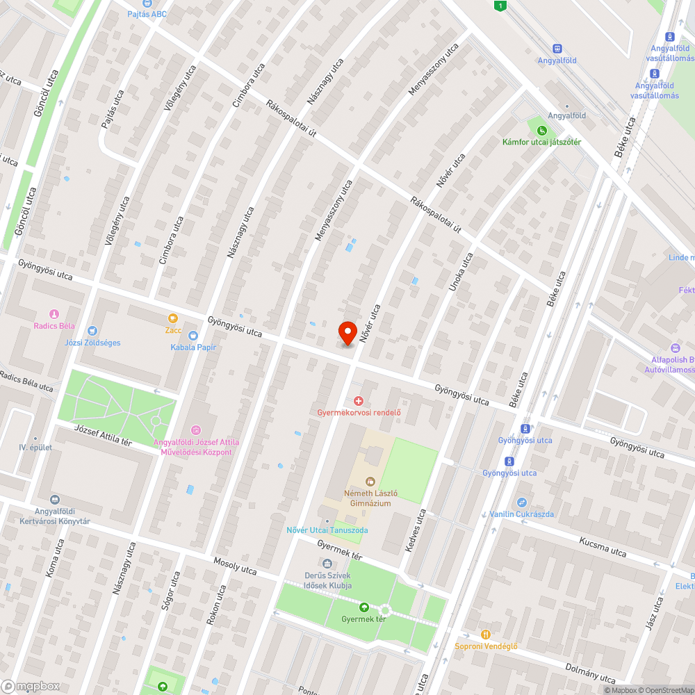 Kiszáradt facsemete bejelentés helye