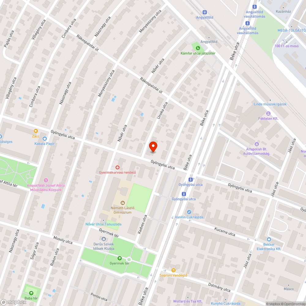 Kiszáradt facsemete bejelentés helye