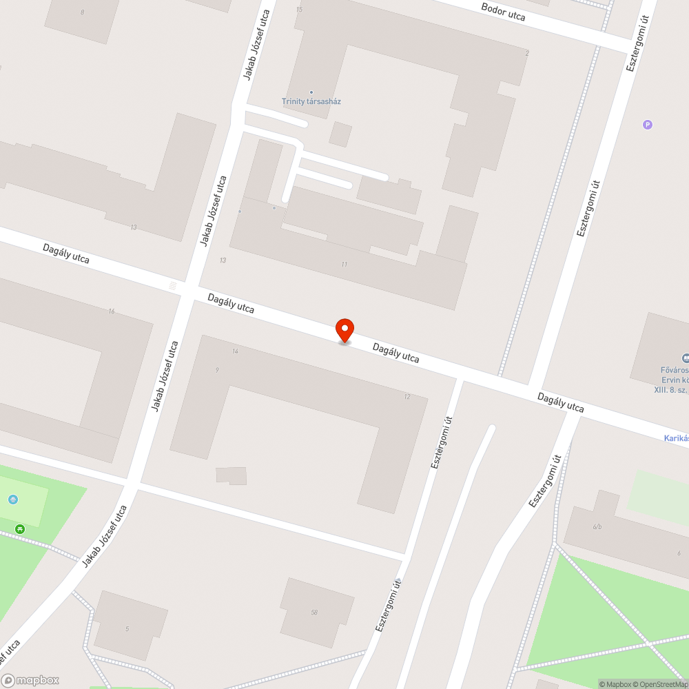 Kiaszáradt fa bejelentés helye