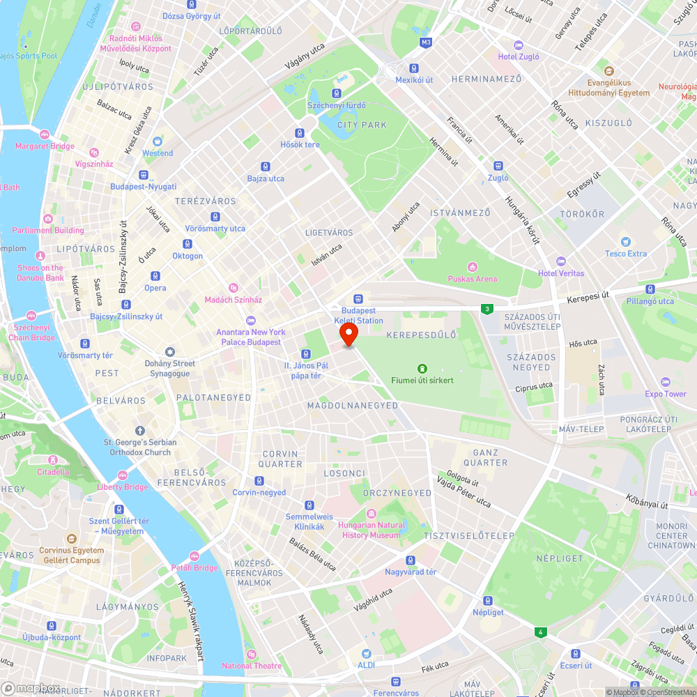 Balesetveszélyes úthibák a Dologház utcában bejelentés helye