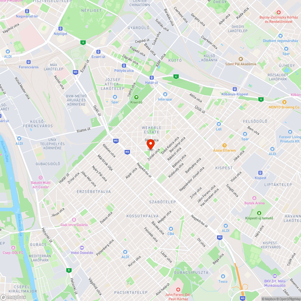 Szeméthalom Wekerlén bejelentés helye