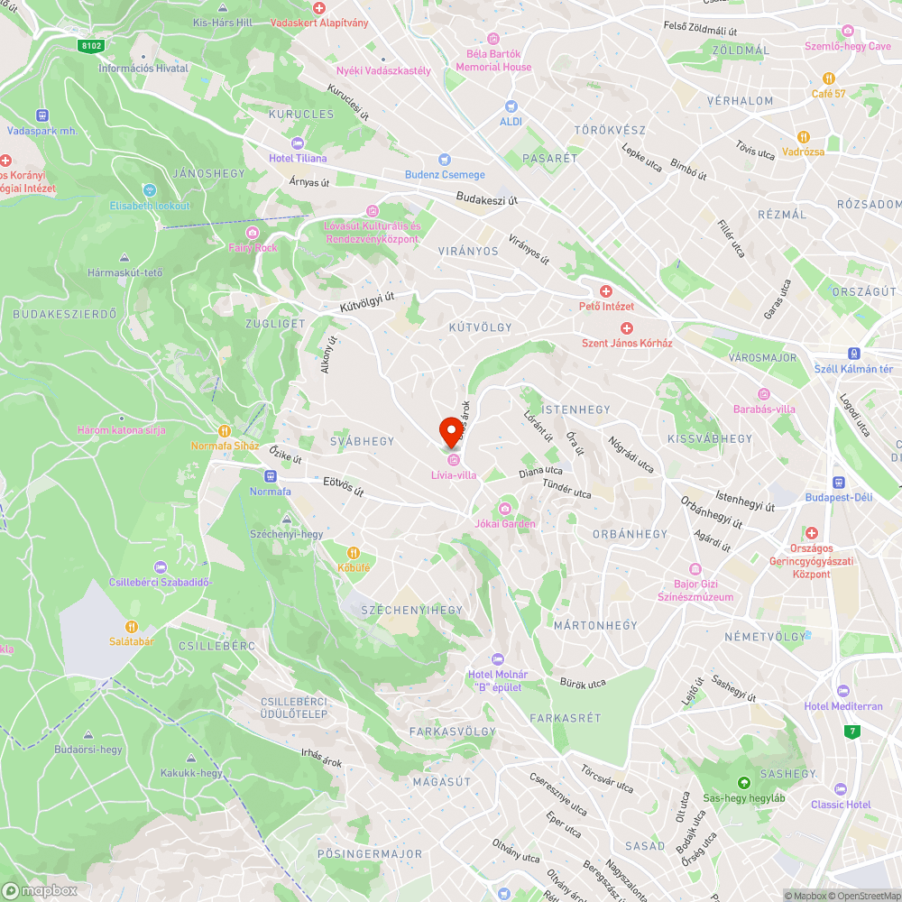 Zebra - Béla király út (Városkútnál) bejelentés helye