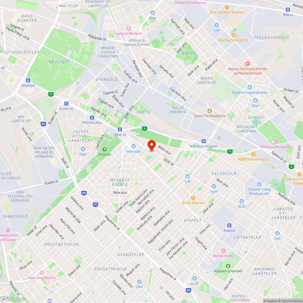 Elpusztult fa - Üllői út 197 bejelentés helye