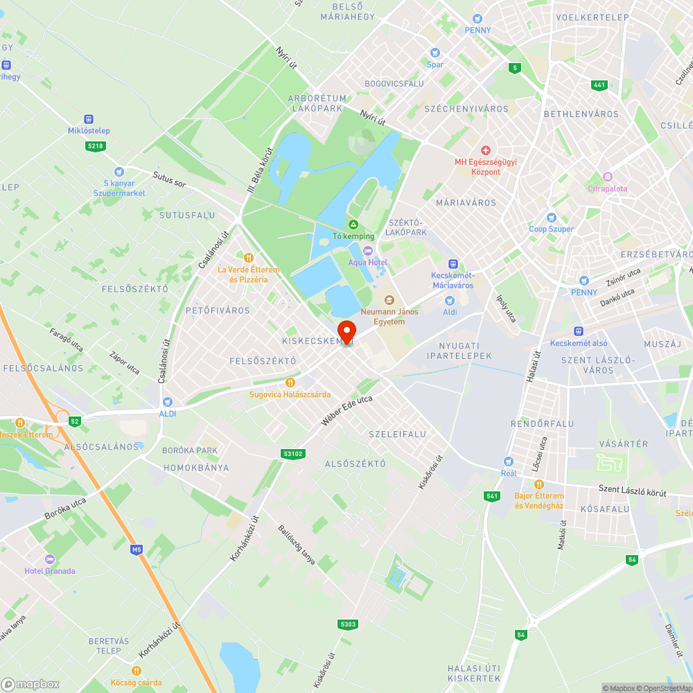 Kátyús, nyomvályús sáv bejelentés helye