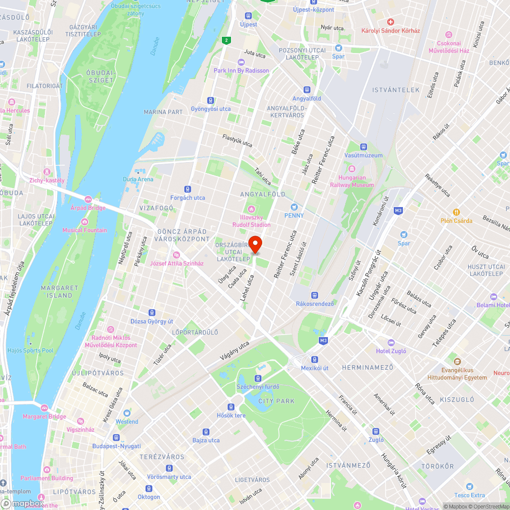 Átkelés a zebránál bejelentés helye