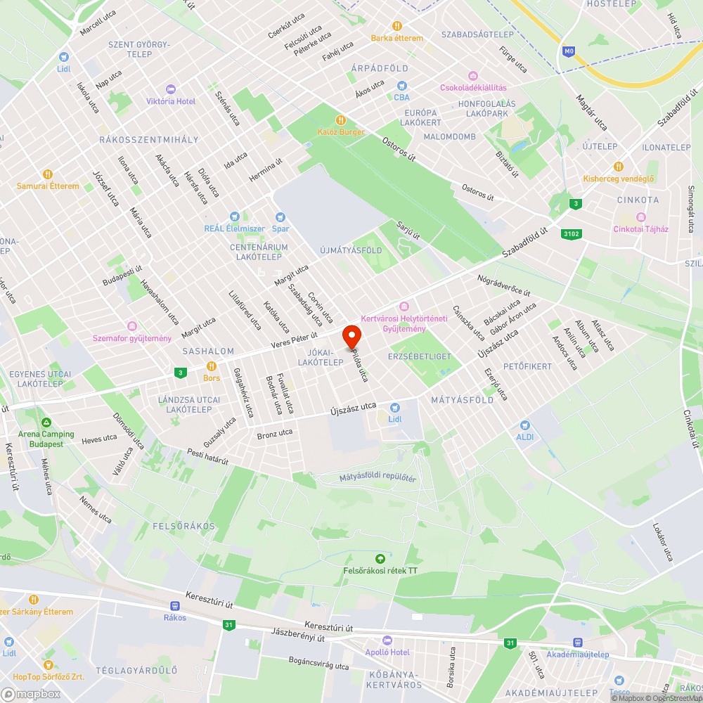 Elhagyott tűzoltó tömlő bejelentés helye