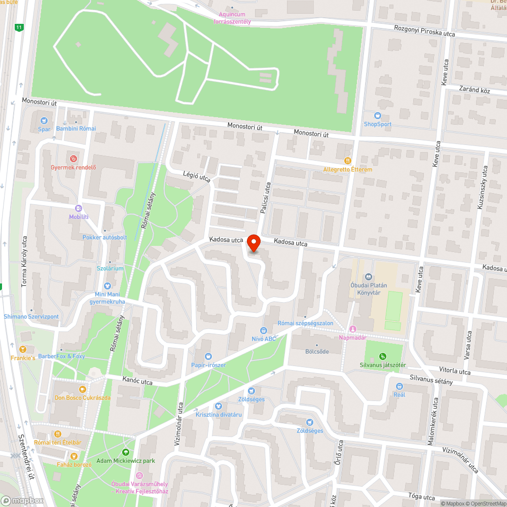 Kiszáradt fa bejelentés helye