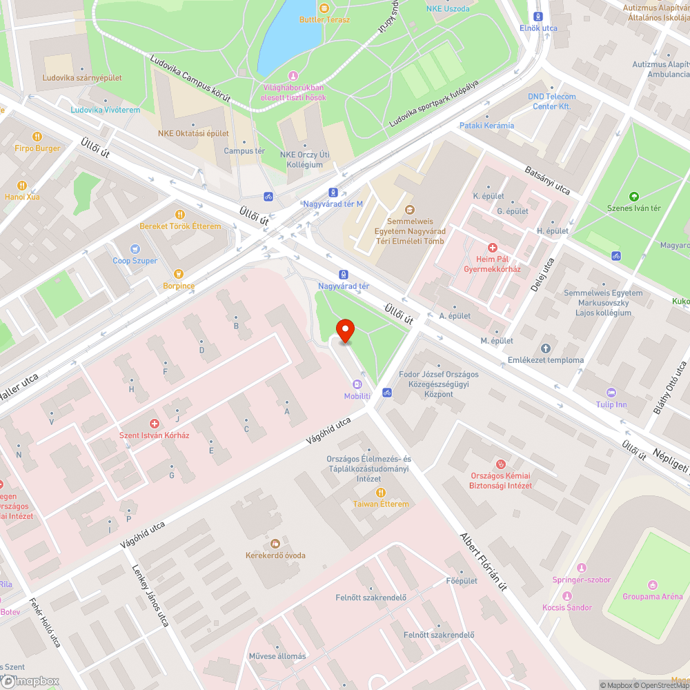 Elhagyott jármű bejelentés helye