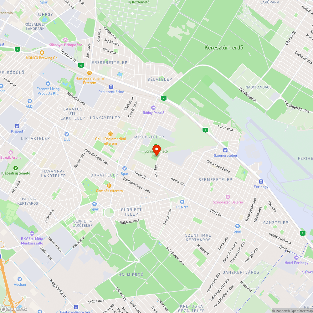 Romok bejelentés helye