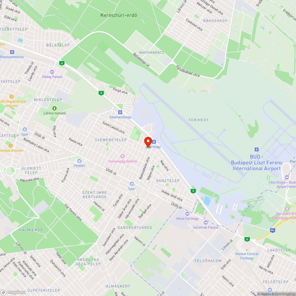 Összetört járda bejelentés helye