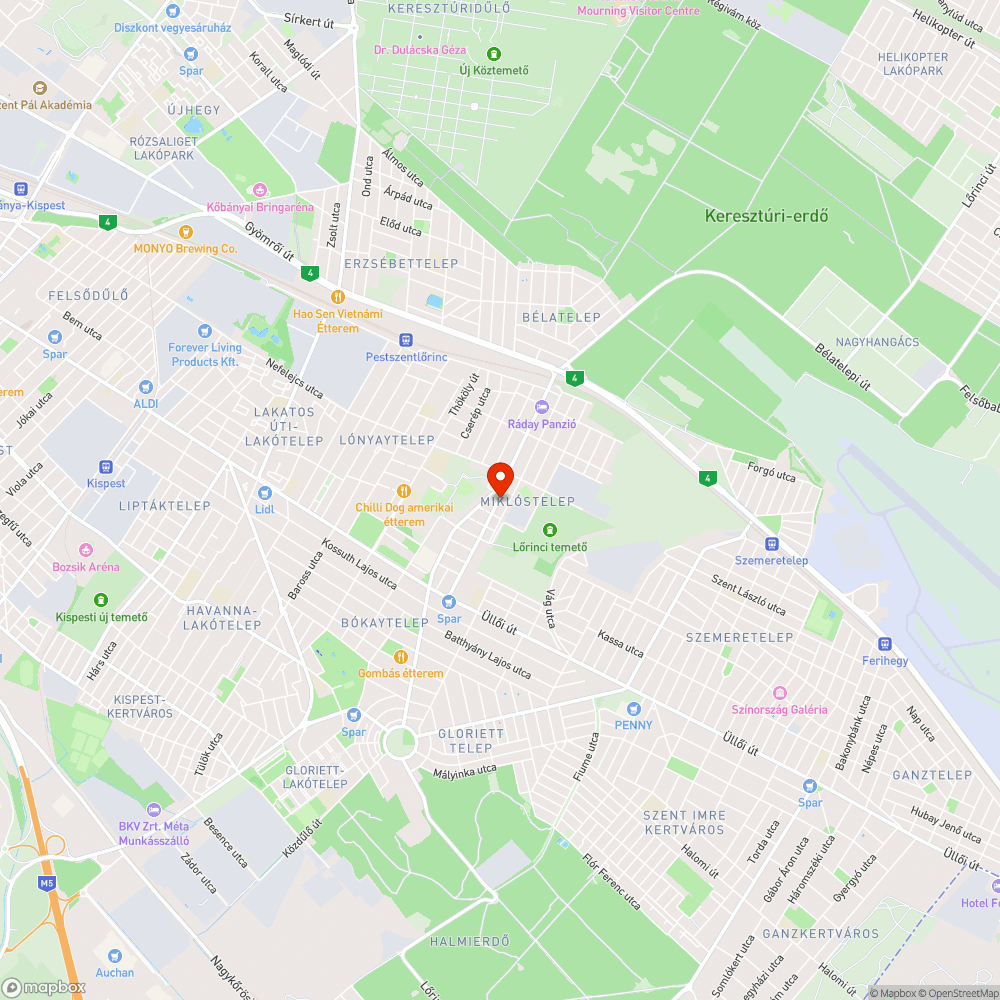 Kivágott fák bejelentés helye