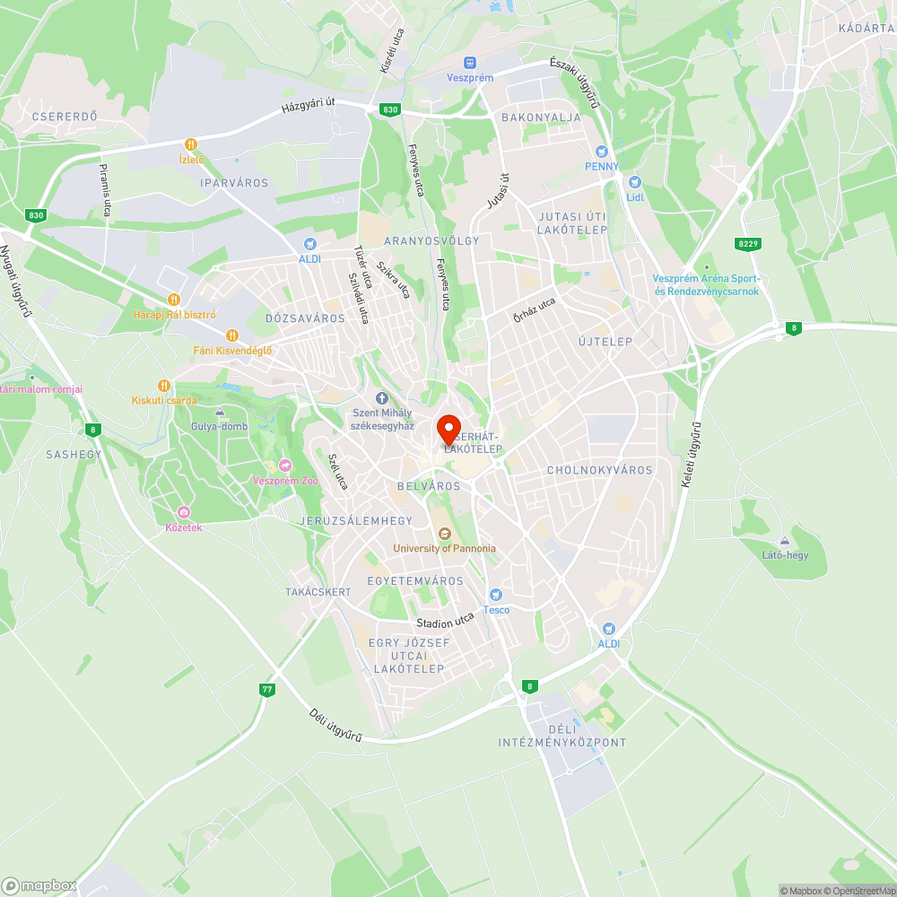 Szétszórt, erjedő szemét a belvárosban bejelentés helye