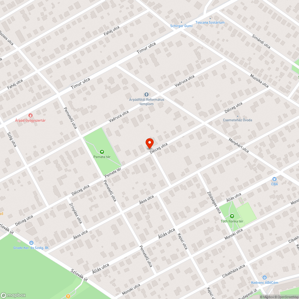 Kátyú,úthiba bejelentés helye